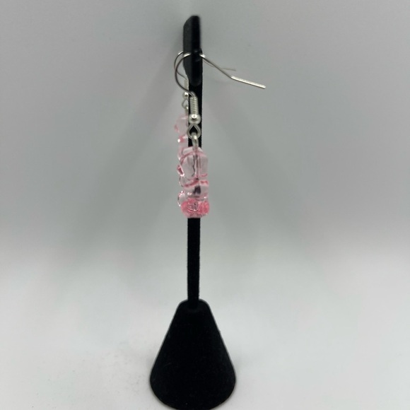 3 for $20 Clear Pink Gummy Bear Acrylic Dangle Earrings “You Pick 3” - Picture 5 of 7